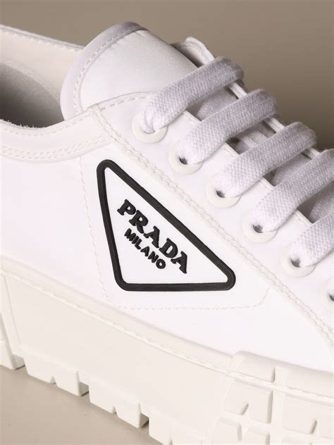 prada all white|prada shoes white sneakers.